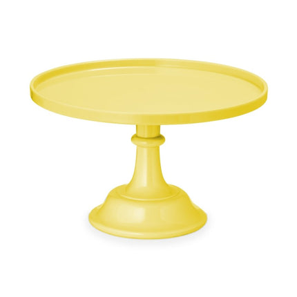 Gele Taartplateu 24cm van Partydeco koop je bij Partywinkel