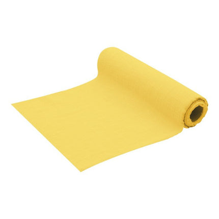 Gele Tafelloper Katoen 5m van CHAKS koop je bij Partywinkel