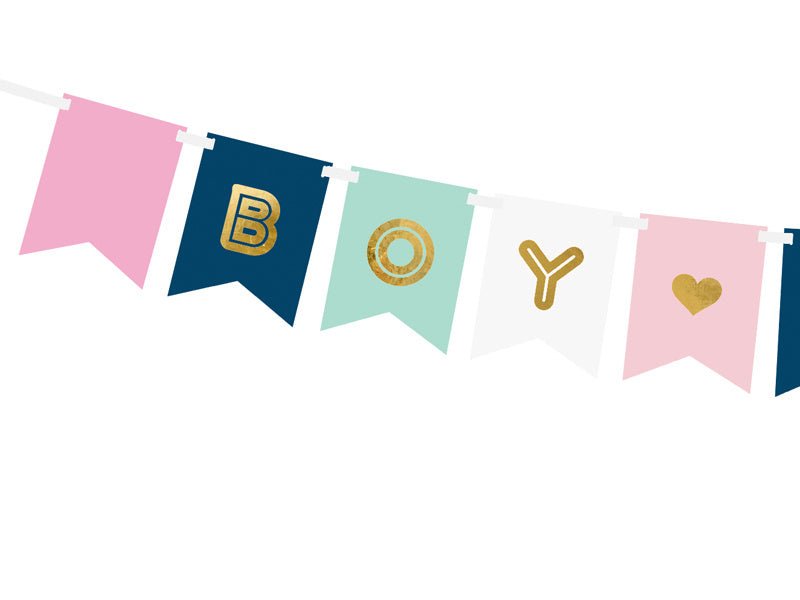 Gender Reveal Banner 1,75m van Partydeco koop je bij Partywinkel