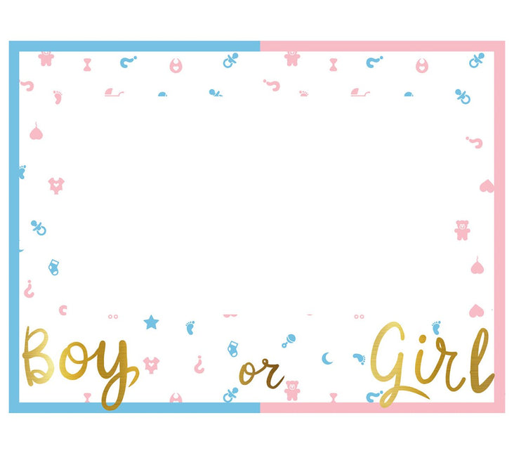 Gender Reveal Foto Frame van Fiestas Guirca koop je bij Partywinkel