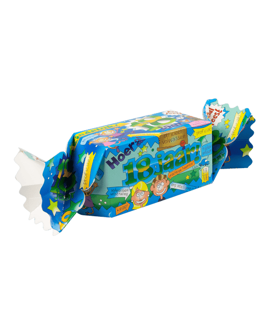Geschenkdoosje 18 Jaar 26cm van Paper Dreams koop je bij Partywinkel