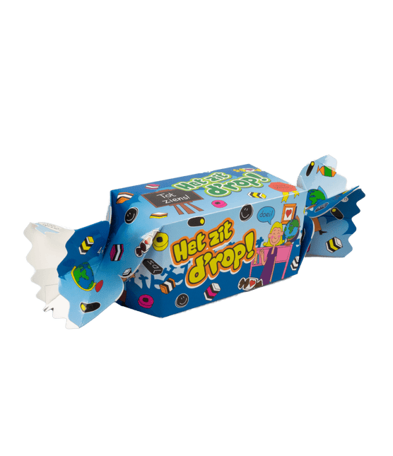 Geschenkdoosje Het Zit D'Rop 26cm van Paper Dreams koop je bij Partywinkel