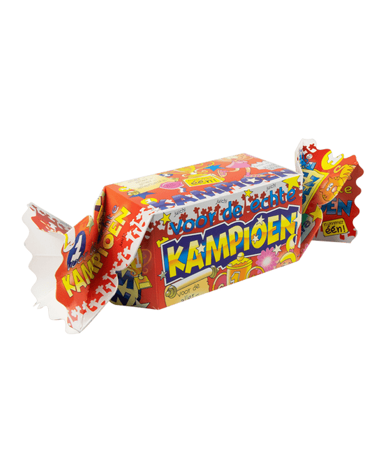 Geschenkdoosje Kampioen 26cm van Paper Dreams koop je bij Partywinkel