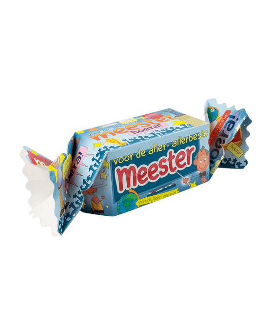 Geschenkdoosje Meester 26cm van Paper Dreams koop je bij Partywinkel