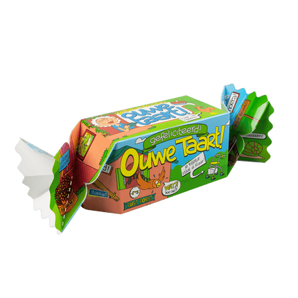 Geschenkdoosje Ouwe Taart 26cm van Paper Dreams koop je bij Partywinkel