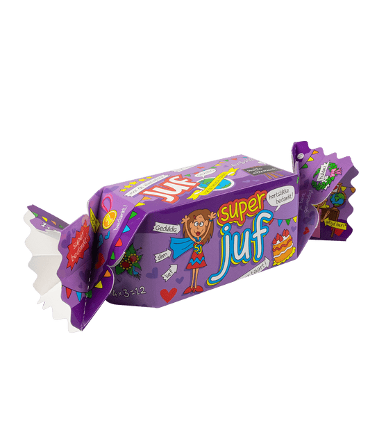 Geschenkdoosje Super Juf 26cm van Paper Dreams koop je bij Partywinkel
