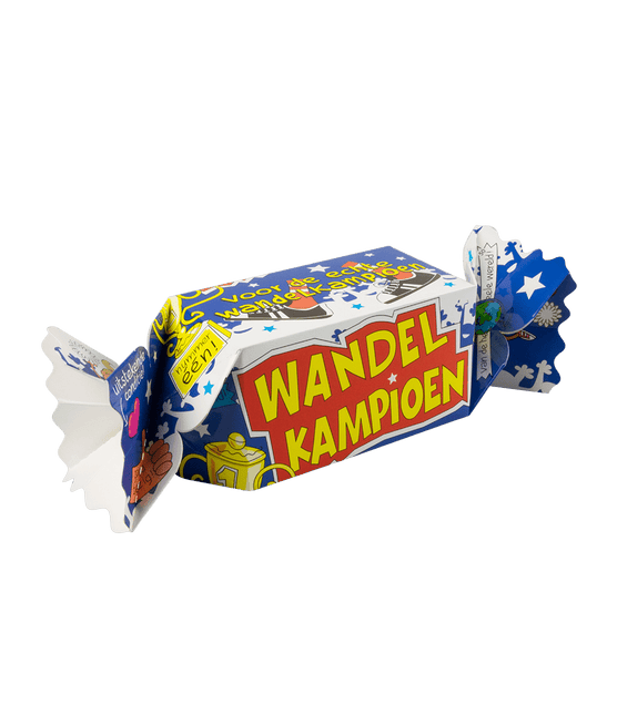 Geschenkdoosje Wandelkampioen 26cm van Paper Dreams koop je bij Partywinkel