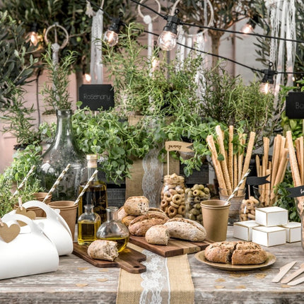 Geschenkdoosjes Rand Goud 6cm 10st van Partydeco koop je bij Partywinkel