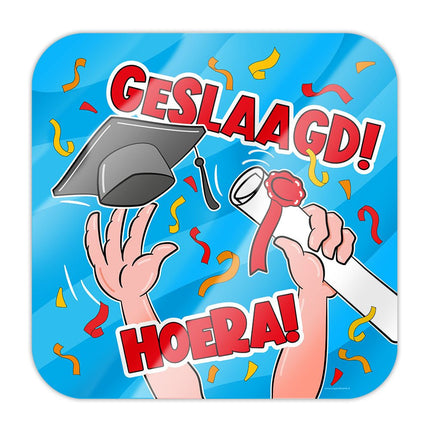 Geslaagd Deurbord Cartoon 50cm van Paper Dreams koop je bij Partywinkel