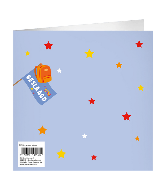 Geslaagd Wenskaart 23cm van Paper Dreams koop je bij Partywinkel