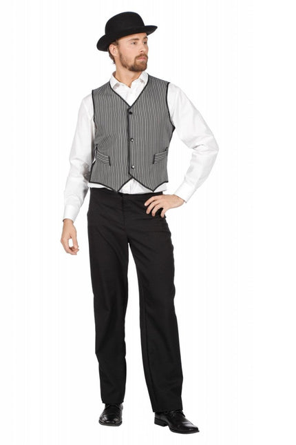 Gestreept Gilet Heren Gestreept van Wilbers & Wilbers koop je bij Partywinkel