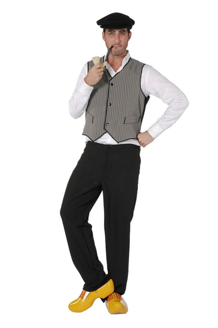 Gestreept Gilet Heren Gestreept van Wilbers & Wilbers koop je bij Partywinkel