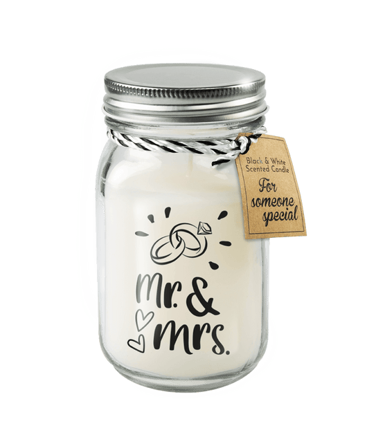 Geurkaars Mr. & Mrs. 14cm van Paper Dreams koop je bij Partywinkel