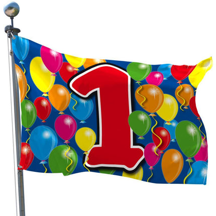 Gevelvlag 1 Jaar 90cm van Folat koop je bij Partywinkel