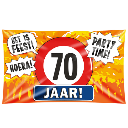 Gevelvlag 70 Jaar 1,5m van Paper Dreams koop je bij Partywinkel