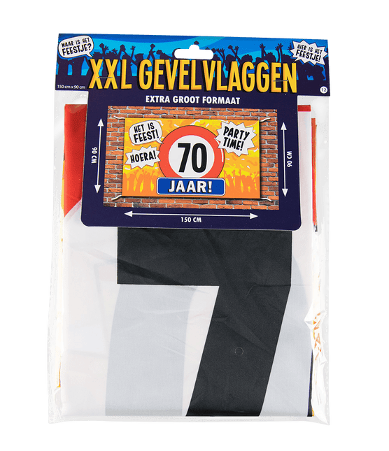 Gevelvlag 70 Jaar 1,5m van Paper Dreams koop je bij Partywinkel