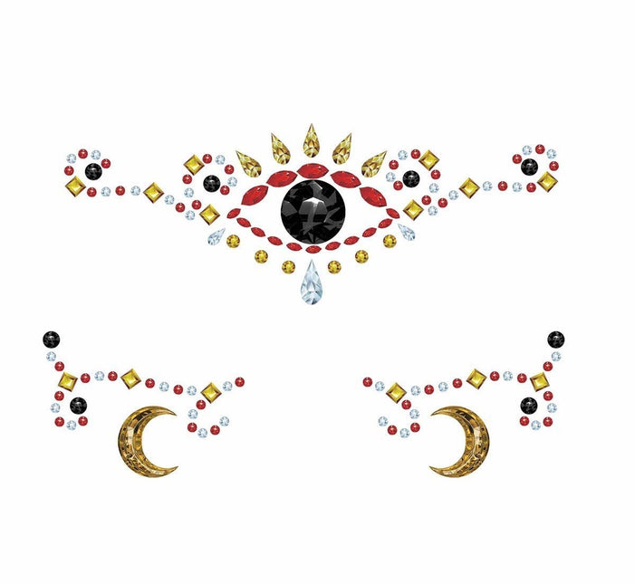 Gezicht Stickers Juwelen van Fiestas Guirca koop je bij Partywinkel