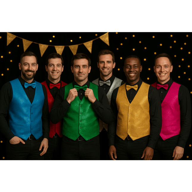 Gilet + Strik Roze van Partychimp koop je bij Partywinkel