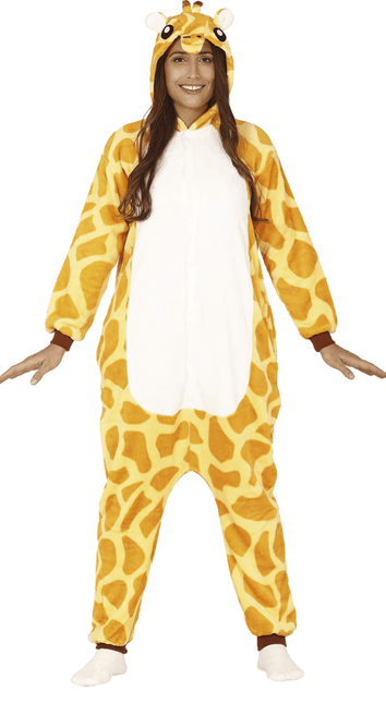 Giraffe Onesie Geel L van Fiestas Guirca koop je bij Partywinkel
