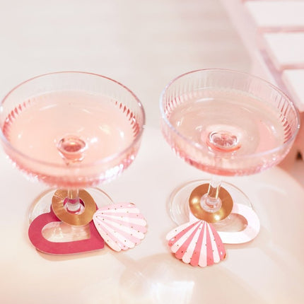 Glasmarkers Hartjes 10st van Partydeco koop je bij Partywinkel