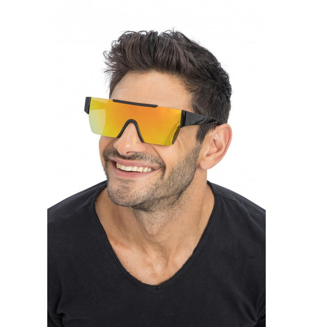 Kultaiset peilitehosteiset lasit - 15 cm x 15 cm x 5,2 cm