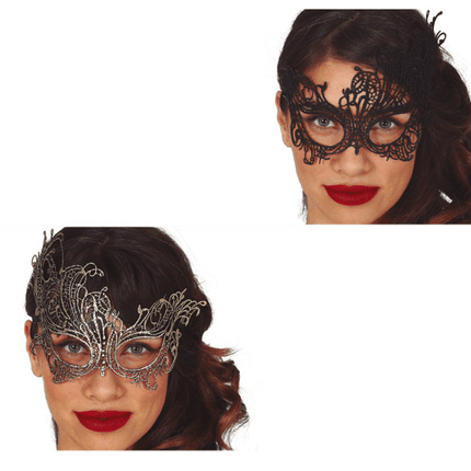 Goud Filigraan Masker van Fiestas Guirca koop je bij Partywinkel