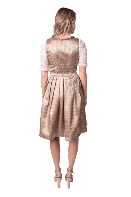 Goud Roze Dirndl Jurk Oktoberfest Dames 2 Delig van Haus Huberts koop je bij Partywinkel