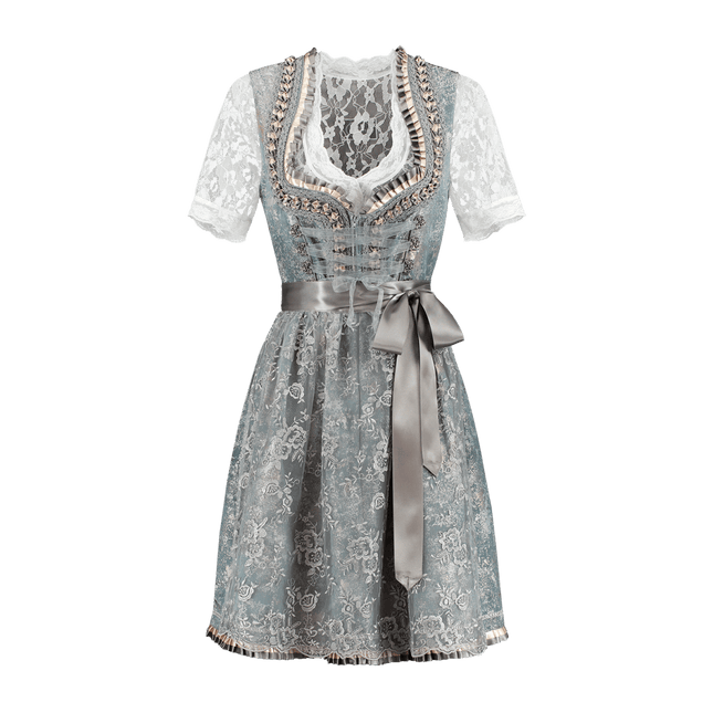 Goud Zilveren Dirndl Jurk Oktoberfest Dames 2 Delig van Haus Huberts koop je bij Partywinkel