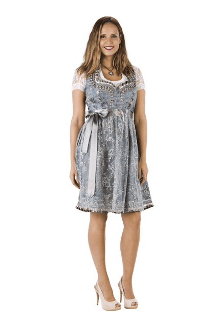 Goud Zilveren Dirndl Jurk Oktoberfest Dames 2 Delig van Haus Huberts koop je bij Partywinkel