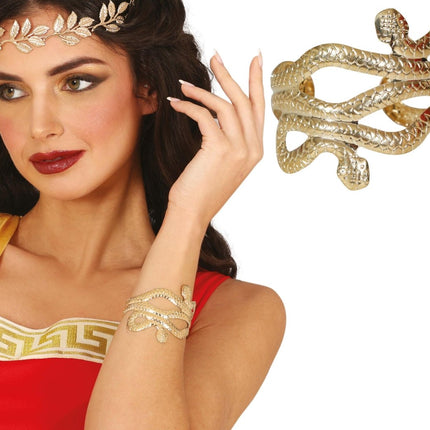 Gouden Armband Slang van Fiestas Guirca koop je bij Partywinkel