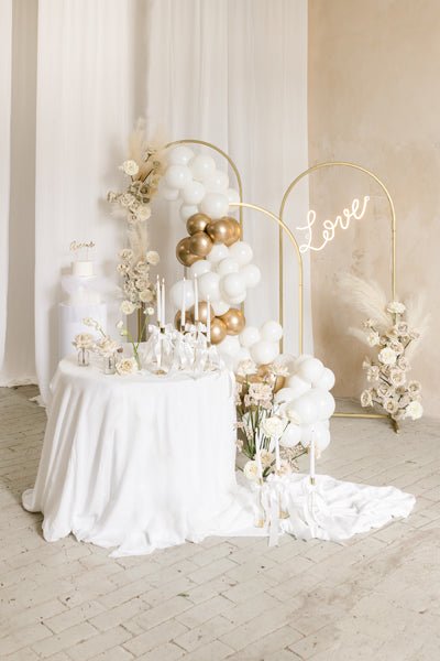Gouden Backdrop Frame 1,18m van Partydeco koop je bij Partywinkel
