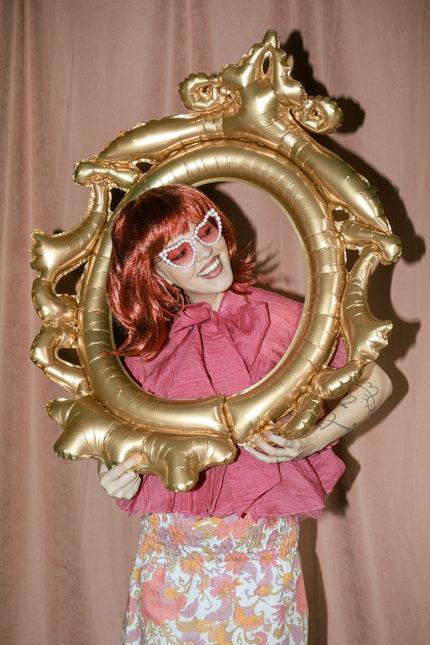 Gouden Ballon Frame 95cm van Partydeco koop je bij Partywinkel