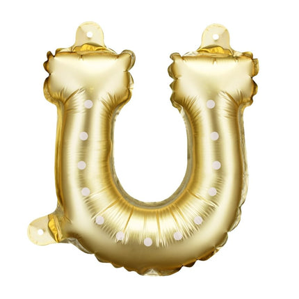 Gouden Ballon Paarden Hoef Leeg 1,2m van Partydeco koop je bij Partywinkel