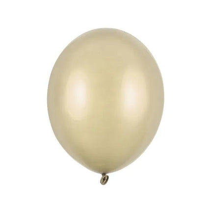 Gouden Ballonnen Metallic Cold Gold 27cm 100st van Partydeco koop je bij Partywinkel