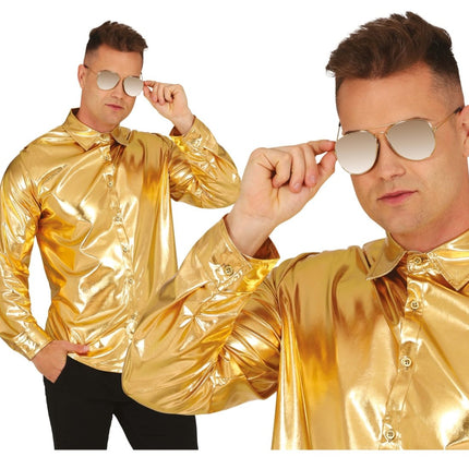 Gouden Blouse Heren van Fiestas Guirca koop je bij Partywinkel