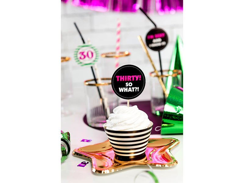 Gouden Borden Ster 18cm 6st van Partydeco koop je bij Partywinkel