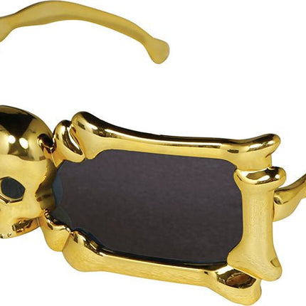 Gouden Bril Skelet van Fiestas Guirca koop je bij Partywinkel