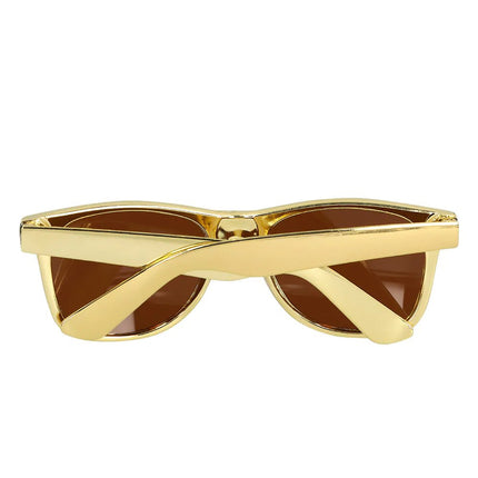 Gouden Bril Wayfarer van Boland koop je bij Partywinkel