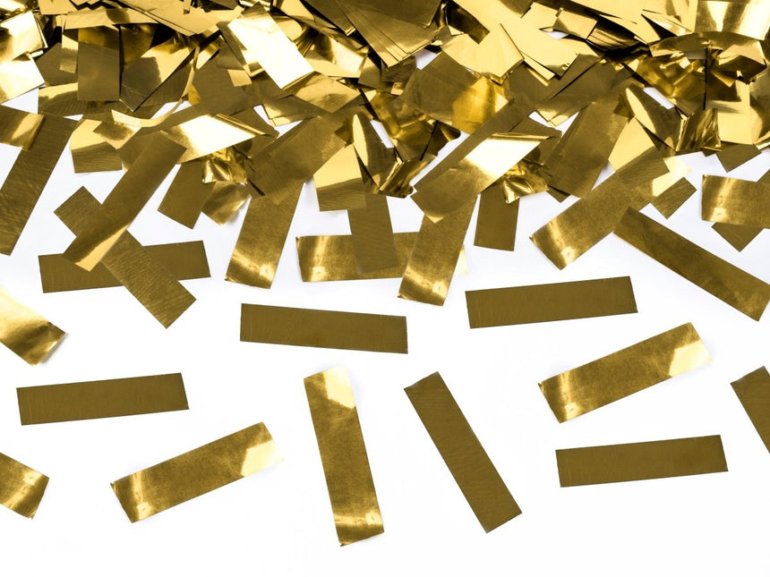 Gouden Confetti Kanon 28cm van Partydeco koop je bij Partywinkel