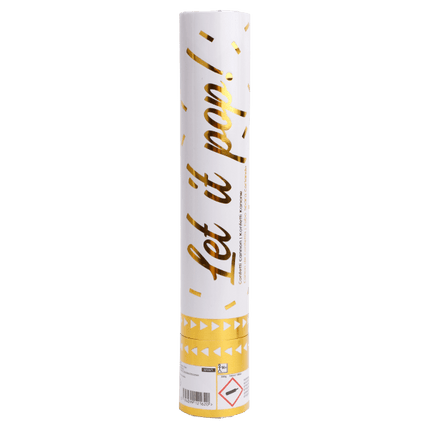 Gouden Confetti Kanon Folie 28cm van Riethmueller koop je bij Partywinkel