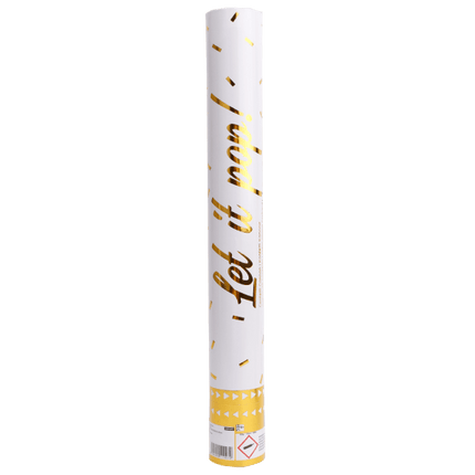 Gouden Confetti Kanon Folie 40cm van Riethmueller koop je bij Partywinkel