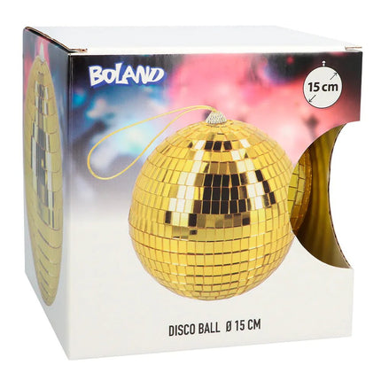 Gouden Discobal 15cm van Boland koop je bij Partywinkel