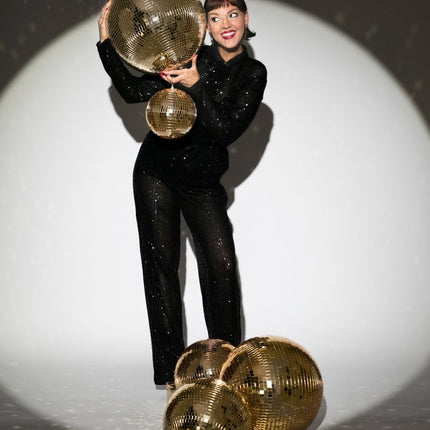 Gouden Discobal 20cm van Partydeco koop je bij Partywinkel