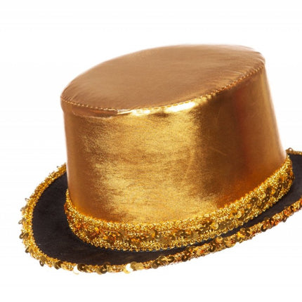 Gouden Hoed Met Band van Wilbers & Wilbers koop je bij Partywinkel