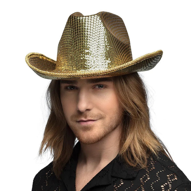 Gouden Hoed Pailletten van Boland koop je bij Partywinkel