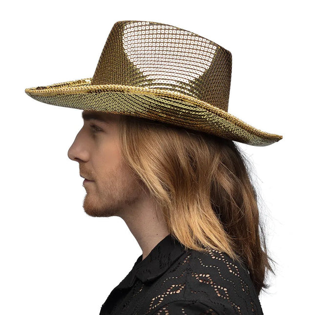 Gouden Hoed Pailletten van Boland koop je bij Partywinkel