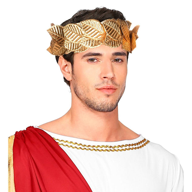 Gouden Hoofdband Laurierblad van Widmann koop je bij Partywinkel