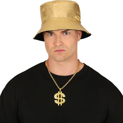 Gouden Ketting Dollar van Fiestas Guirca koop je bij Partywinkel