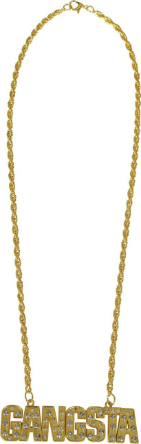 Gouden Ketting Gangsta van Fiestas Guirca koop je bij Partywinkel