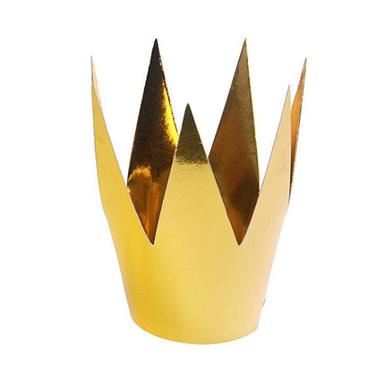 Gouden Kroon 5,5cm 3st van Partydeco koop je bij Partywinkel